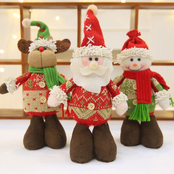 

santa claus snowman reindeer doll toy ornaments pendant christmas decoration xmas new year gift regalos de navidad for home