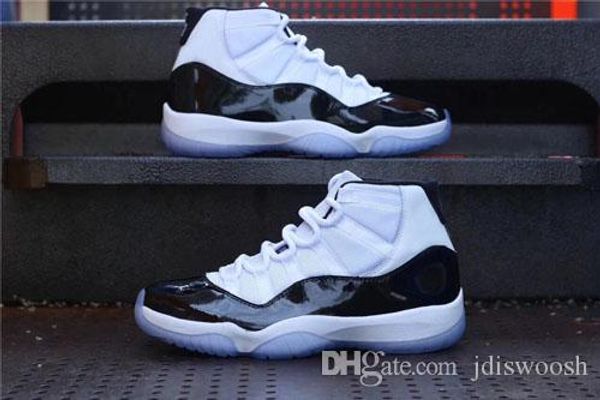 

mens basketball shoes 11s concord high real fiber carbon for men sports brand designer shoes size us7.5-14, White;red