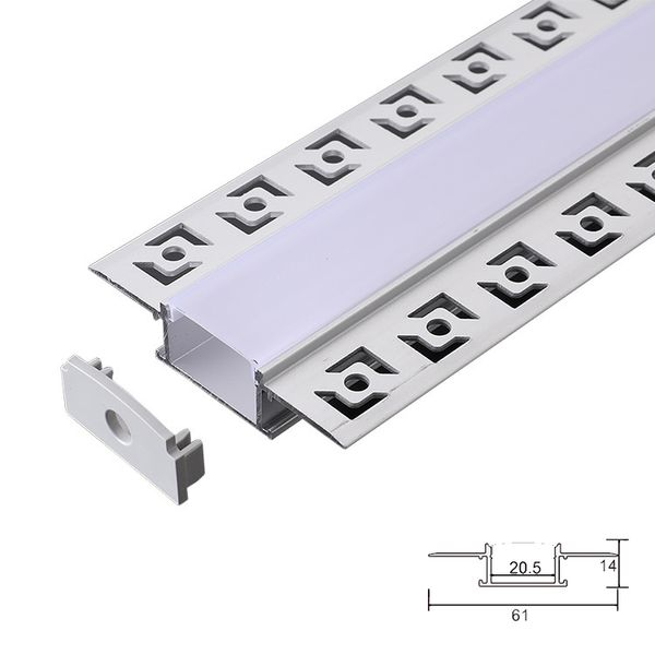 

recessed aluminium led profile for inside corner recessed wall led strip aluminium profile and 61mm wide t-shape led alu extrusion for wall