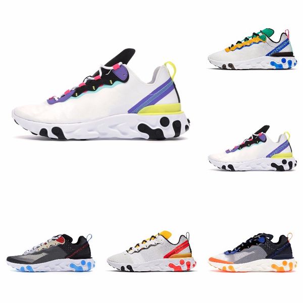 

react vision element 55 87 x undercover d-ms-x black iridescent honeycomb women mens pn dust running shoes solar sport trainers sneakers