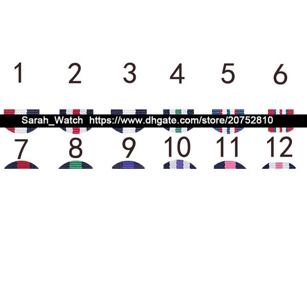 

12мм 14мм 18мм 20мм нейлон часы ремешок