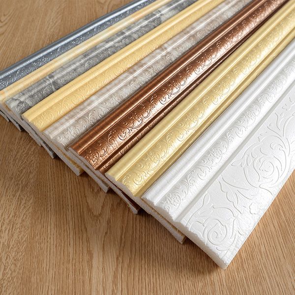 

2.3m*10cm wall sticker 3d selfadhesive waterproof pattern border wall tile decor removable sticker diy