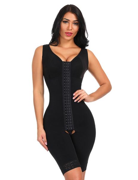 

woman slim underwear one piece bodysuit shapewear lifter butt crotchless women's tummy bottom bodysuit recovery body shaper, Black;white
