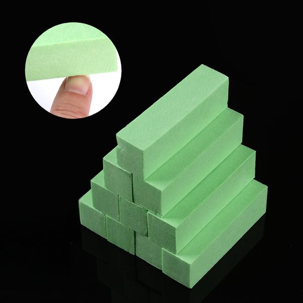

10 pcs green pink white nail buffer file block sanding sponge grinding polishing cuboid shape manicure nail art tool decoration