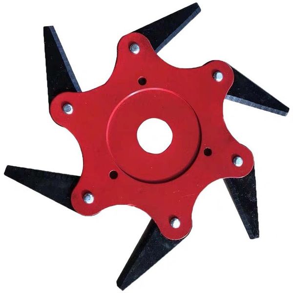 

garden lawn mower blade manganese steel grass trimmer brush cutter head 6 tooth brush cutter brushcutter for lawn mower tools parts
