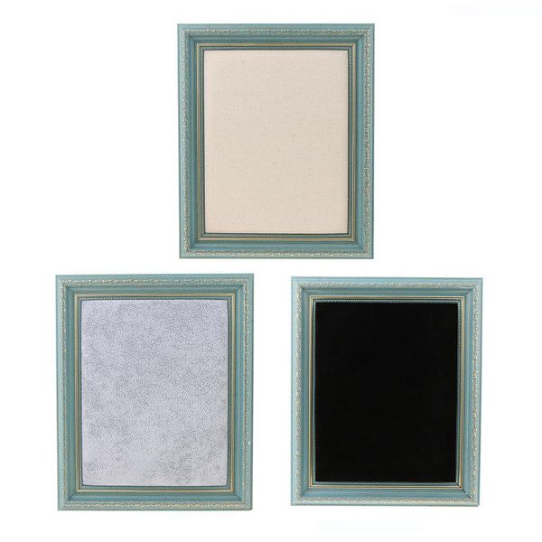 

deskresin p frame 25x30cm vintage jewelry rack for earring necklace, Pink;blue