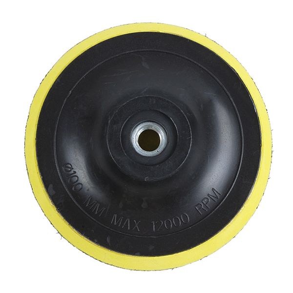 

angle grinder sanding polishing hook and loop backing pad 4" dia