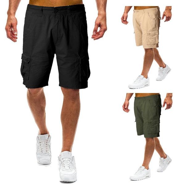 

iidossan 2020 покроя шорты мужчины лето хлопок сплошной цвет брюки шорты к 2020 году новые старинные карманы мужчины брюки-карго брюки-карго, White;black