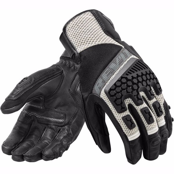

2018 Motorcycle gloves REVIT Sand 3 Gloves Summer camps leather Motorrad Touring Adventure Black White