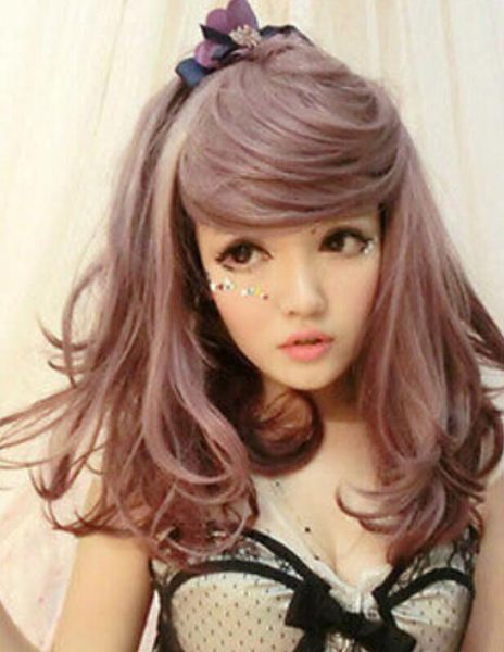 Wig Women Sexy 50cm Long Natural Blonde Layered Wve Hair Full