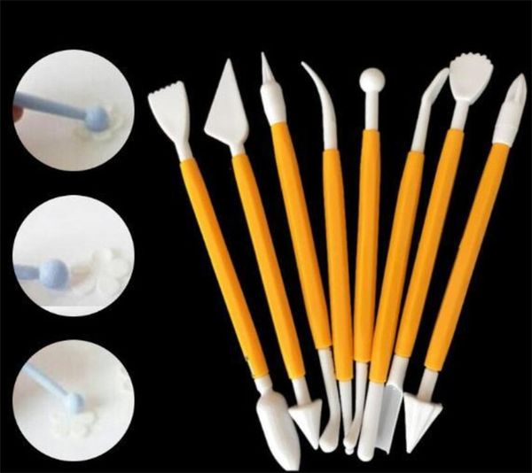 

cake carvel decorating flower fondant modelling craft clays sugarcraft tool cutter set of 8 pcs