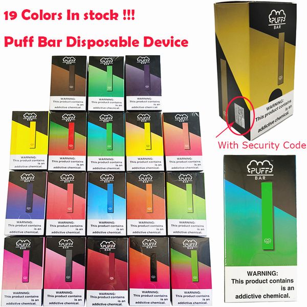 

19 цветов слоеного бар одноразовые устройства под картриджи емкостью 1.3 ML Vape ручка картриджи сигарета 280mah электронная сигара пустые атомайзеры испарители упаковка