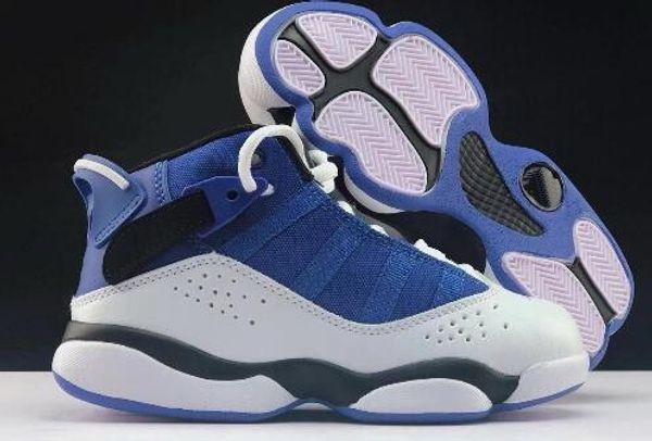 

2019 kids basketball shoes six rings 6 ring children kid training sneakers boy beautiful trainers athletic sports running shoes boots, White;red