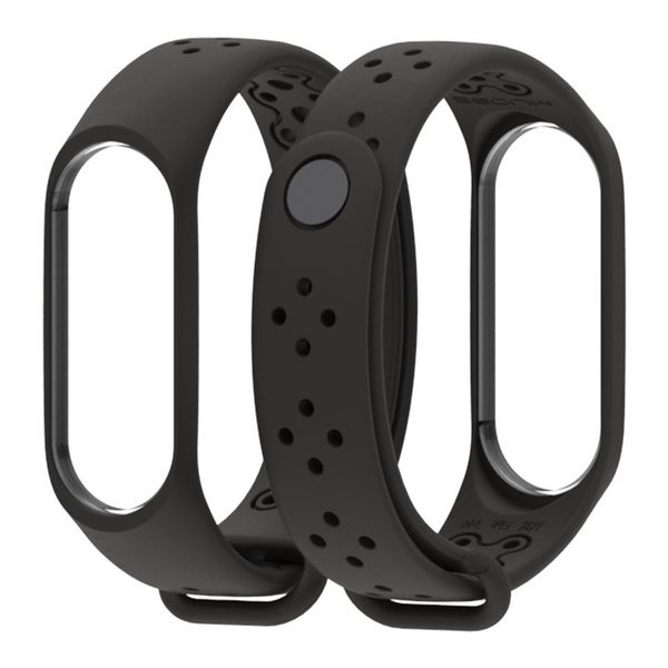 

silicone bracelet for xiaomi mi band 3 4 sport breathable strap for miband 4 3 wristband
