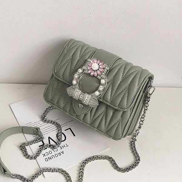 

female chains lock diamonds crossbody bags for women 2020 handbags sac a main ladies hand shoulder messenger bag