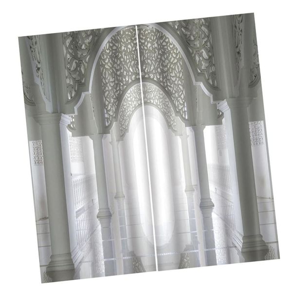 

digital printed 3d curtain living room bedroom drapes 2 panel