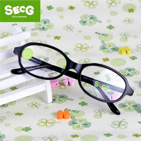 

secg spring hinge alloy solid children glasses optical myopia tough round oval stundents kids glasses frame spectacles gafas, Black