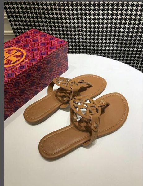 

WITH BOX Женские сандалии на плоской подошве с клипсой все кожаные шлепанцы 35-42 пляжная обувь большие дворы