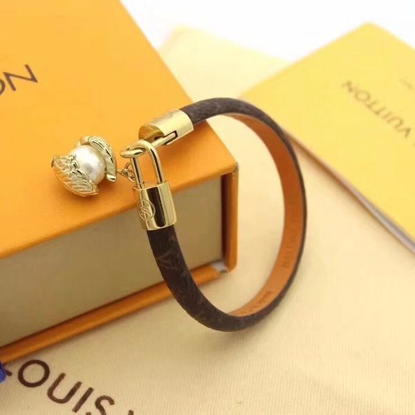 

Новый дизайн браслеты мода круглые браслеты из натуральной кожи жемчуг для женщи