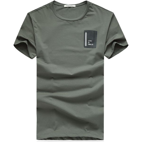 

2019 summer new men t shirt cotton elasticity loose casual short sleeve t-shirt male tees green plus size 5xl 6xl 7xl, White;black