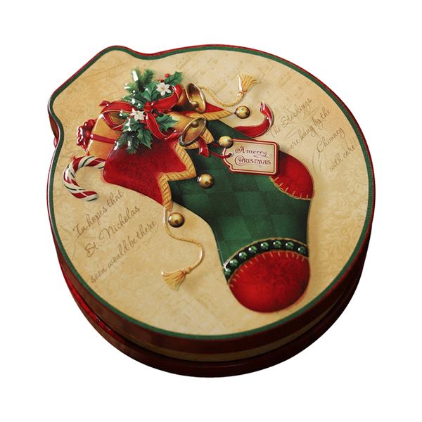 

round zadd or zsub horse mouth shape iron candy cookie gift box jar xmas