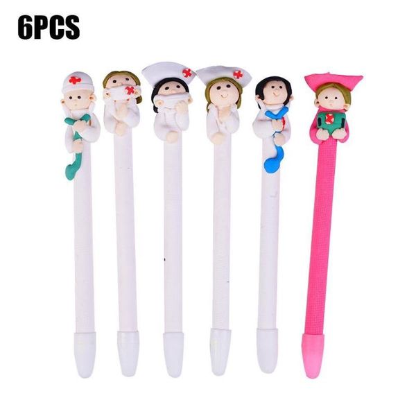 

6pcs/lot novelty medical staff ballpoint pen , doctor writing as office pen nurse & school supplies and ball z4z5, Blue;orange