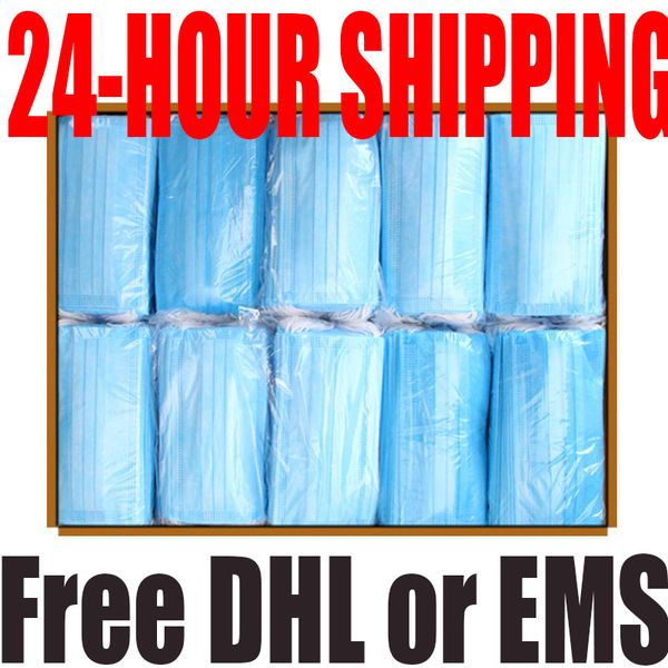 

fast dhl shipping wholesale family daily protection masks disposable face mask 3-layer dhl 5-10 days delivery