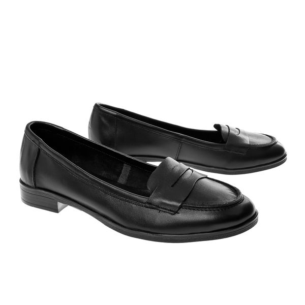 

john may women's loafer ms-200-52 r-1000 black leather