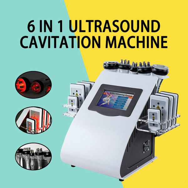 

multifunction 40k ultrasonic liposuction cavitation 8 pads lllt lipo laser slimming machine vacuum rf skin care salon spa equipment