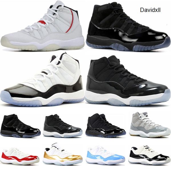 

new mens basketball shoes 11s concord 45 23 platinum tint prom night gym red 11 bred womens trainers sports sneaker size 5.5-13