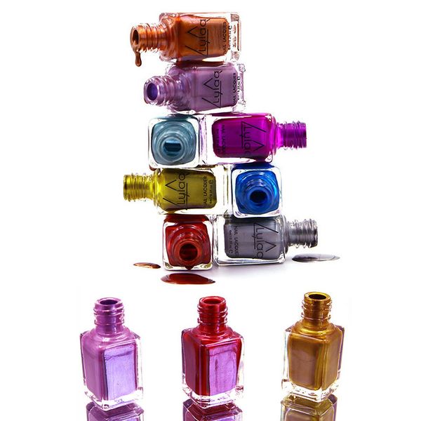 

mirror effect nail polish diy 3d multicolor nail art decoration 88