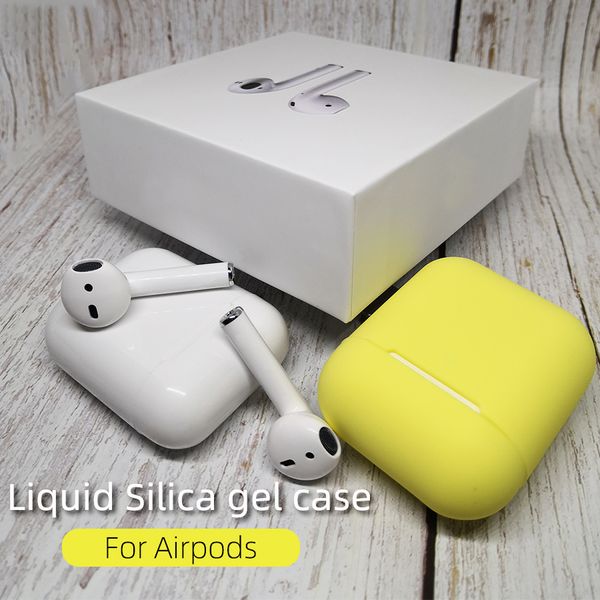 

silicone case for apple airpods, airpod soft cover for dirt resistance, non-slip protection, waterproof and drop resistance, with box