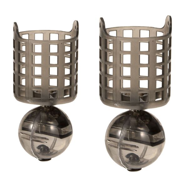 

pack of 2 fishing bait trap cage feeder basket holder lure fish accessories