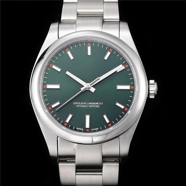 

fashion watch mens watches automatic 2813 movement wrist watch self-wind wristwatches orologio di luss stainless steel strap high quality, Slivery;brown