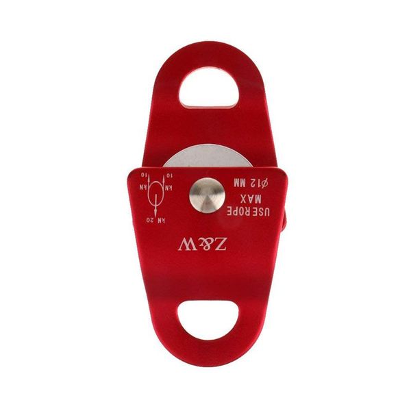 

aluminum alloy 20 kn universal use small mobile pulley for climbing rope 12mm
