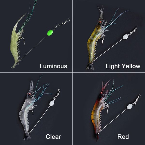

90mm 7g soft simulation prawn shrimp fishing floating shaped lure hook bait bionic artificial shrimp lures with hook dhl