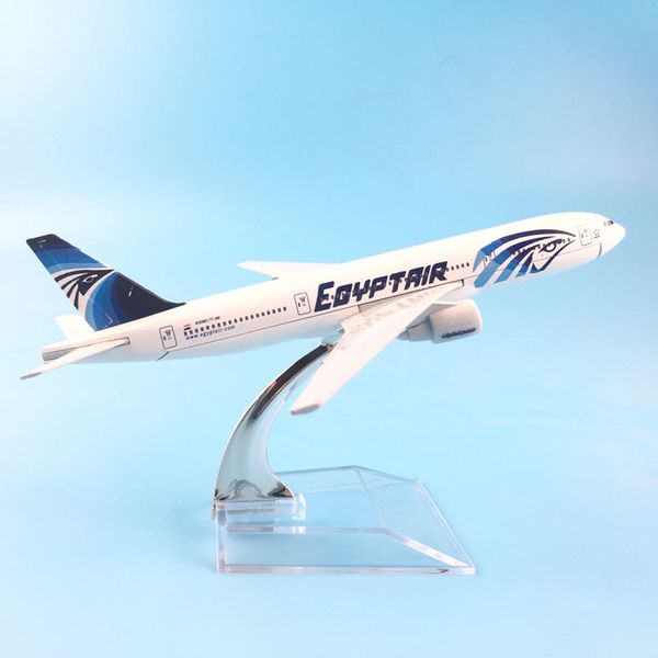 

16cm egypt air 777 metal alloy model plane aircraft model toy airplane birthday gift y200428