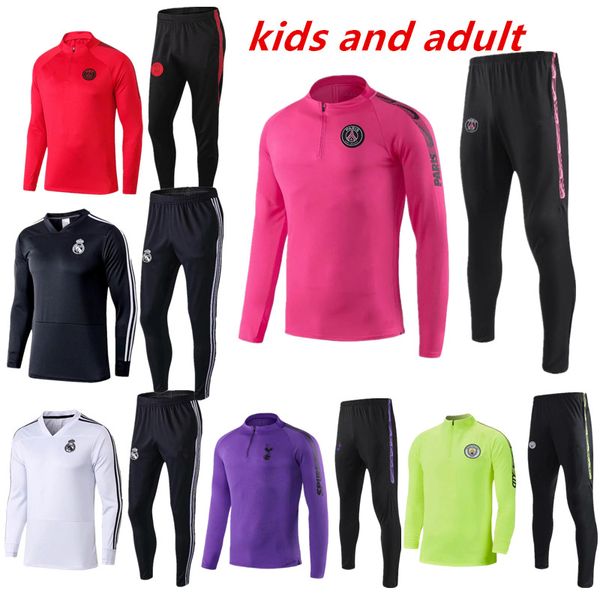

kids and adult 2019-2020 Paris Football training suit psg City soccer tracksuit MBAPPE jogging Marseilles jacket 19/20 Soccer Wear Sets