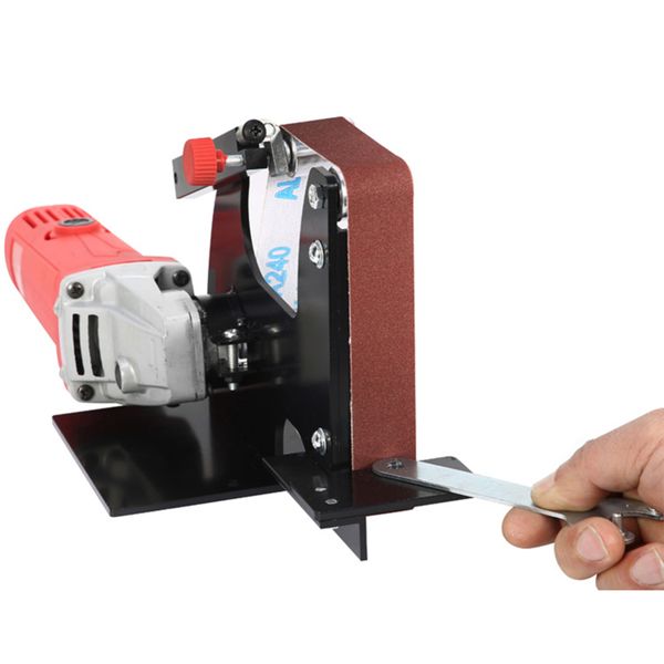 

electric angle grinder belt sander metal wood sanding belt adapter for 100 angle grinder metal polishing woodworking tools