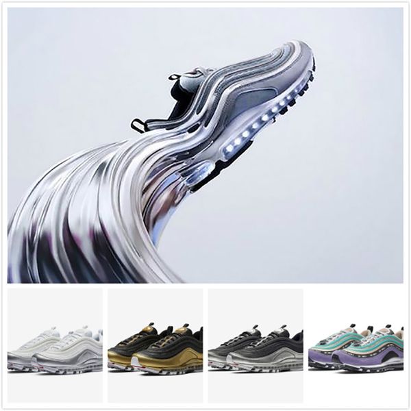 

Cheap 97s Metallic Pack Running Shoes Fashion Sport Shoes for Men Women Jogging Designer Sneakers Casual Trainers