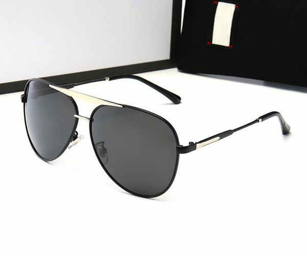 

2019 new polarized metal sunglasses for men and women, sunglasses with large frames for men and sunglass 10013dr3573, White;black
