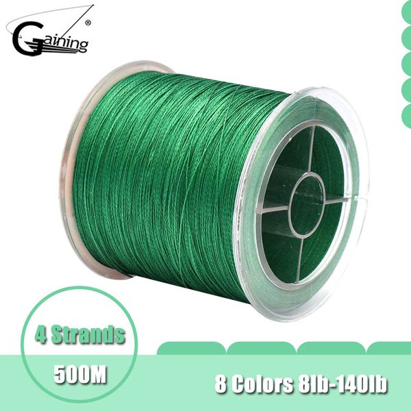 

500m braided fishing line pe line 4 strands multifilament line 8-140lb saltwater/freshwater goods for fishing