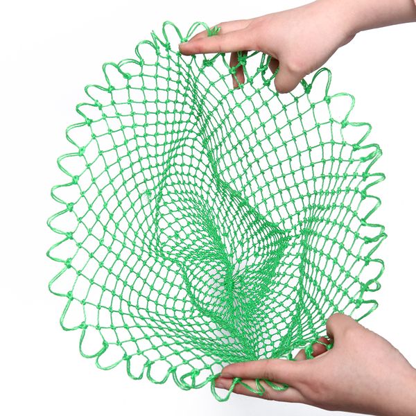 

nylon green fishing nets fishing collapsible rhombus mesh hole folding dip net 35/45/70 cm