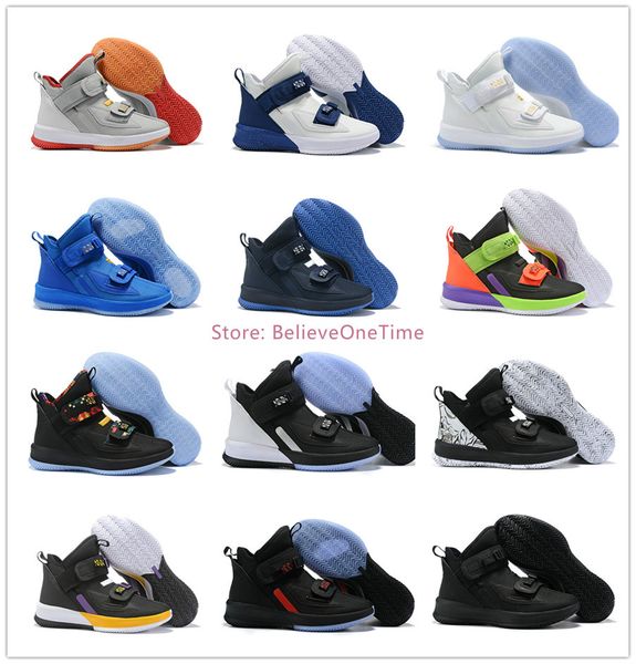 

what the lebron soldier 13 mens basketball shoes for sale lebrons xiii mvp christmas bhm oreo youth kids sneakers boots with original box