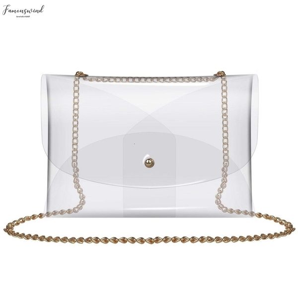 

clear bag womens pvc transparent pvc crossbody purse clutch messenger handbag tote shoulder bag