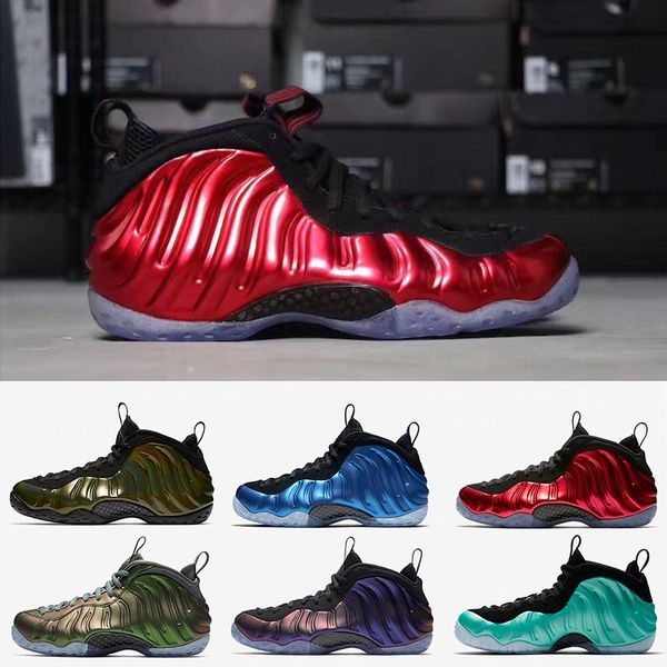 

new basketball shoes penny hardaway mens sports shoe foam og royal eggplant metallic red legion green mens trainers sneakers size 8-13, Black