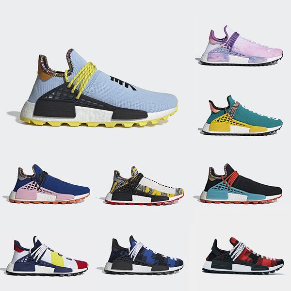 

2019 solar pack hu inspiratio clear sky human race running outdoor shoes pharrell williams heart mind women mens designer sports sneakers
