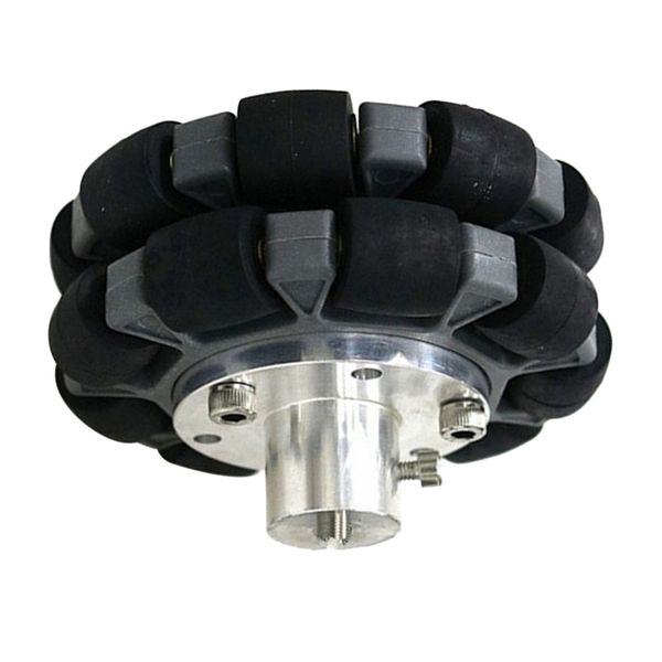 

one set of 3.94 inch 100mm 45° omni mecanum wheels double nylon rubber
