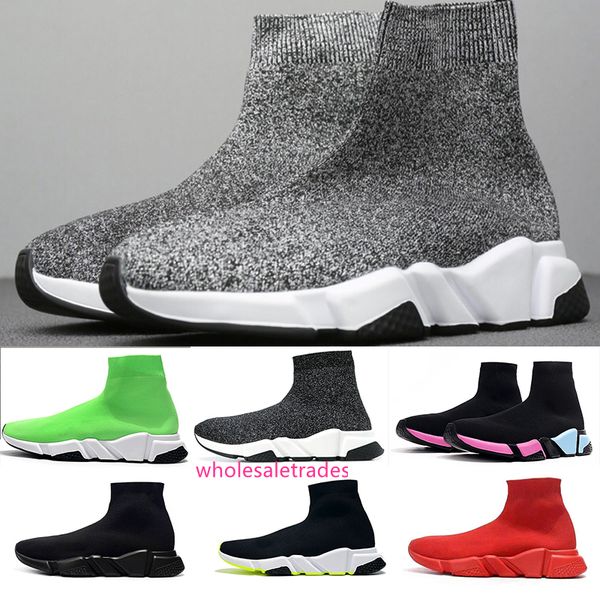 

new design luxury sock shoe speed trainer breathable sneakers speed trainer sock race runners black shoes men and women sports shoes 36-47