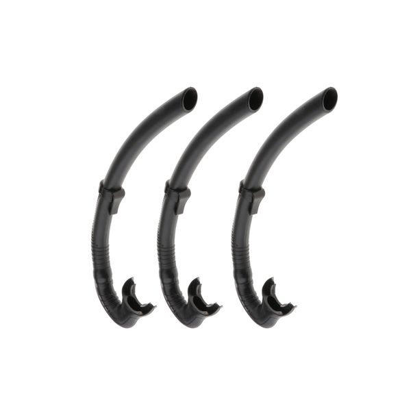 

3x deluxe snorkel swim stroke training breath tube mouthpiece
